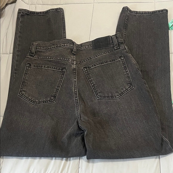 Abercrombie & Fitch-the 90s straight ultra high rise- curve love black Jeans - Picture 7 of 7